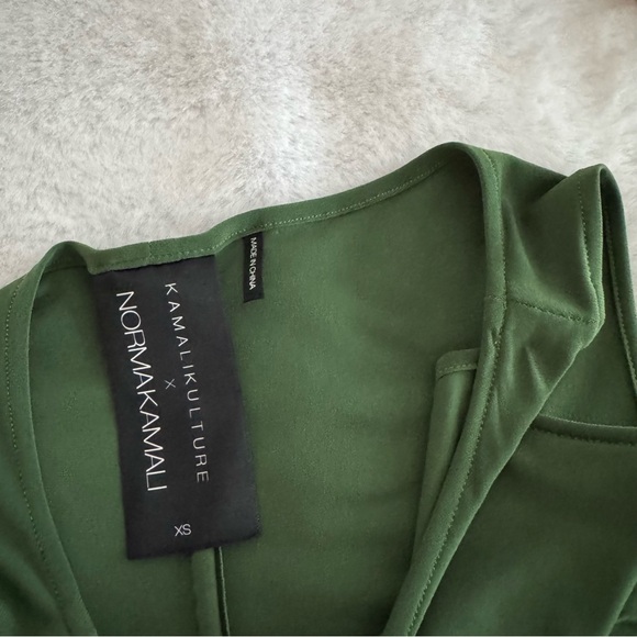 Norma Kamali x Kamalikuture Green Ruched Bodycon Cocktail Dress Sleeveless - Picture 7 of 11